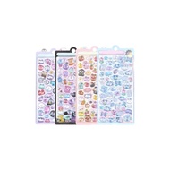 PAVIKE 3D seals, 4-piece set of dimensional stickers for mobile phone decoration, DIY, and planner u