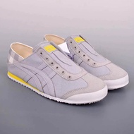 Onitsuka Tiger MEXICO 66 Canvas One Foot Pedal Lightweight Unisex Comfortable and Non Slip Canvas Plaid Grey