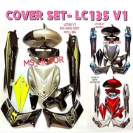 COVERSET LC135 V1 MX KING 2021 MT2 BLACK DOXOU 2020 MATT MERAH SILVER BATIK BODY COVER SET CUSTOM LC