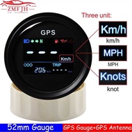 Digital Mini 52mm Speedometer Gauge + GPS Antenna Speed Sensor Motorcycle Boat Odometer Meter ATV 2