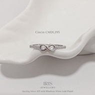 [Iris Jewellery] - CMDL295 Ring - 925 Sterling Silver Plated 18K White Gold