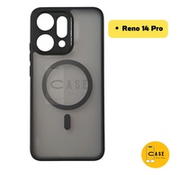 เคส OPPO Reno 14 Pro / 13 Pro / 14F /13 F เคสแม่เหล็ก กันกระแทก ฝาหลังแข็ง ส่งจากไทย Frosted Case