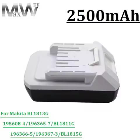 18V 2500mAh Batteries For Makita BL1811G BL1815G BL1813G BL1820G BL1813G BL1825G BL1811G 195608-4 CL