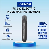 HYUNDAI FC-032 Rechargeable Nose Hair Trimmer Portable Electric Nose Trimmer Hair 360° Painless Nose