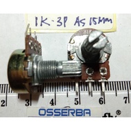 Potentiometer B1K B2K B5K B10K B20K B50K B100K B250K B500K B1M MONO 3P Short Axle 15mm Potentiometer