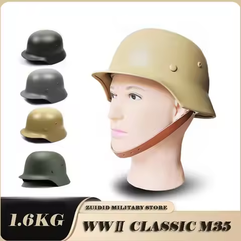WW2 German M35 Steel Helmet Motor Bike Safety Helmet World War 2 Repro Helmet