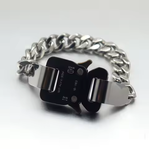 2025 Original 1017 ALYX 9SM Quick Release Buckle Insert Buckle Bracelet 1:1 Men's and Women's Chain 