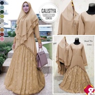 GAMIS SYARI PESTA INDIA CALESTA- Dress Wanita Muslimah - Gaun Dress