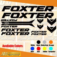 ✈Foxter bikes  set Vinyl Stickers