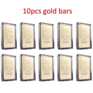 cod 1/2/5/10Pcs One Ounce Suisse Gold Bar Swiss Gold Bars Replica Gold Bullion with Different Serial