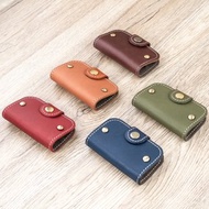 真皮手工ll 雙邊鑰匙包 含掛勾 (大款)台灣製