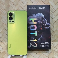 New Stok Infinix Hot 12 6/128Gb ( 6GB+5GB/128 ) Handphone Second Fullset original Bergaransi