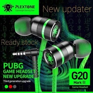 Plextone G20 Double Bass Noise Cancellation Gaming Earphone Computer Mobile Phone