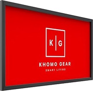 KHOMO GEAR Fixed Frame Projector Screen 100 inch - Hang on Wall - 4K - 8K Ultra HD, HDTV, HDR &amp; Active 3D, Ultra Short Throw - 16:9 Format