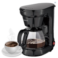 SOKANY CM102 6-Cup Drip Coffee Maker Anti-Drip 650W Coffee Pot Machine 750ml Borosilicate Glass Carafe Electric Coffee Maker Ideal for Home or Office