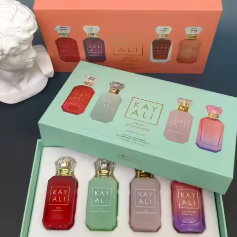 KAYALI Unisex Eau De Parfum Mini Set 4*10ml Long Lasting Floral Fruity Vanilla Royale Travel Perfume