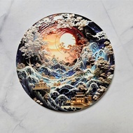 Magic Oriental Wonderland-Absorbent Ceramic Coaster Diatomite Coaster