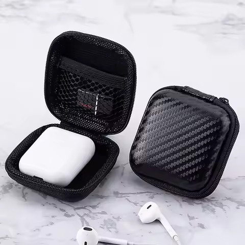 Eva Bag Earphone Storage Holder Bluetooth Small Earphone for Airpods Protective Box Data USB Cable P