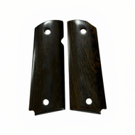 Fullsize 1911 Grips with Ebony Wood Natural Textured Custom Grips Perfect Assembly