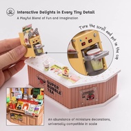 Kidztime X Robotime Rolife DIY Miniature House Super Creator/3D Puzzles/DIY House Model Kits mini ho