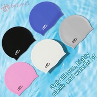 [READY STOCK] Practical Swimming Cap High Elastic Swim Pool Hat Swimming Hat Men and Women Plus Size
