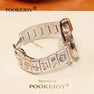 สายนาฬิกา POOKEJOY สำหรับ Huawei Watch GT5/GT6 สัตว์เลี้ยงโลหะน่ารัก GT4/Cat Fit4/3 สร้างสรรค์ คุณภา