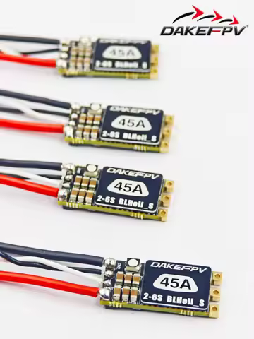 DAKEFPV 35A 45A BLHeli_S BLS 2-6S ESC Built-in Programmable RGB LED ONESHOT125 D-Shot 150/300/600 Fo