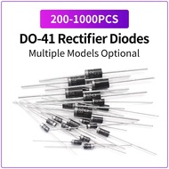 200-1000PCS Rectifier Diode DO-41 1N4001-1N4007 UF4007 FR107 FR207 1N5804 1N5817 1N5819 Schottky Opt