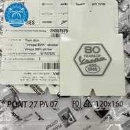 Vespa 80th Anniversary Sticker – 80th Anniversary Edition – Code 2H007676 – Vespa Piaggio decorative