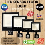 Outdoor LED Sensor Flood Light Super Bright 100W 50W 30W 20W 6500K 3000K Daylight Warmwhite LED Moti