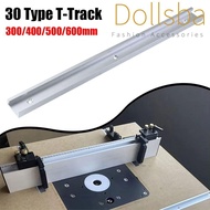 DOLLSBA 1Pcs T-Slot Track, Aluminium Alloy T Slider Fixture Slot Slide T-Track,  30 Type Slide Guide