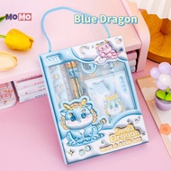 MOMO 6in1 Stationery Set 3D Cartoon Handheld Stationery Set Children's Learning Gift Box Learning St