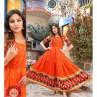 Anarkali Long Dress Gown Cotton