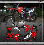 DECAL KLX BF FULLBODY - DEKAL STIKER KLX 150 BF/G (009) HIJAU PUTIH