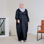 Siselyo Casha Ruffle Dress | Dress Ruffle - Gamis Busui - Dress Polos - Gamis Jumbo - Baju Muslim Wa