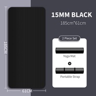 15MM NBR Yoga Mat EXTRA THICK Non-Slip Soft High Density Mat Gym Aerobic Home Fitness Exercise Worko