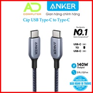 Usb Type-C to Type-C Cable Anker 765 Nylon Cable 140W 0.9m A8865 - Genuine Viettel Distributor