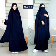 French khimar set rok polos muslim syari cadar baju muslim jumbo lux premium