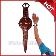 Jam Dinding Kayu Jati Motif Jam Tangan Krepyak