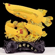 Lucky Golden Arowana Ornaments Large Living Room Decorations TV Cabinets Wine Cabinets Decorations H