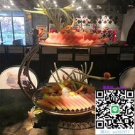 水果盤酒吧KTV創意簡約鐵藝三層水果盤架歐式下午茶點心架蛋糕干果托盤