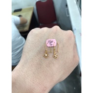 Earrings 375/ 8k flower hangingHOOK