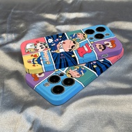 Cartoon Cartoon Lattice School Shin-Chan Suitable for Samsung Phone Case S24 ULTRA S23 PLUS S23ULTRA