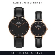 Daniel Wellington Gift Set - Classic 36mm Sheffield Rose gold Black + Petite 28mm Sheffield Rose gol