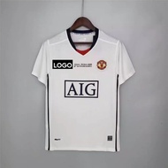 2008/09 Manchester United Away Football Jersey Shirt Custom tops Retro Edition