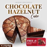 🔥Mega Sales🔥 [Mahdi Delights] Chocolate Hazelnut Cake 🍫🍰 (8 inches)