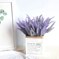 Bunga Tiruan Bunga Lavender Plastik Bunga Palsu Tumbuh-tumbuhan Majlis Perkahwinan Rumah Hiasan Bili