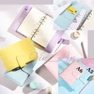 A5 A6 Macaron Cover Notebook Refill 6 Holes Binder Cover Diary Journal  planner organizer