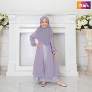 NIBRAS GAMIS FAIDAA LILAC/ NIBRAS PROMO/ FAIDAA GAMIS ANAK PLUM/ GAMIS