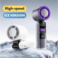 6000mAh Fan Rechargeable Strong100 Gear Wind Speed Electric Fan Digital Display Adjustable Turbo Por